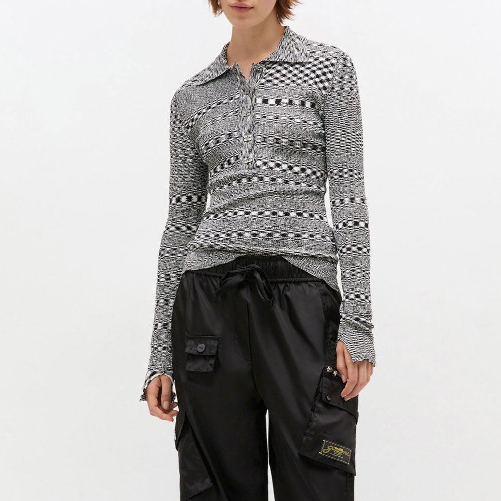 Spacedyed Polo Black