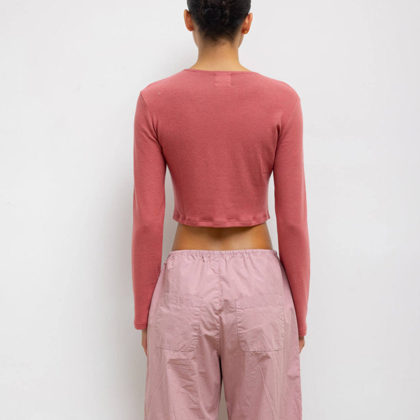 Lauren Crop Cardigan II Radish