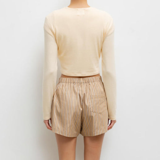 Lauren Crop Cardigan II Vanilla