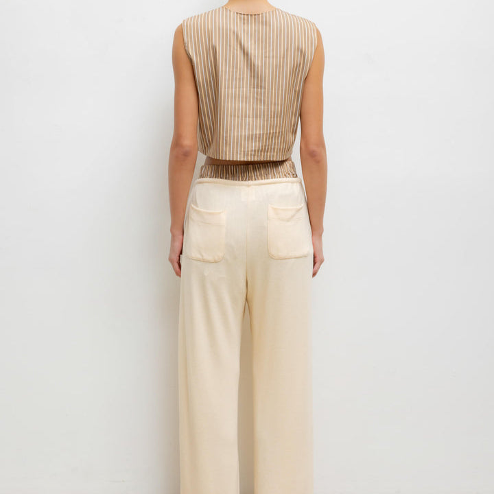 Yoshi Crewneck Vest Mocha/Brown