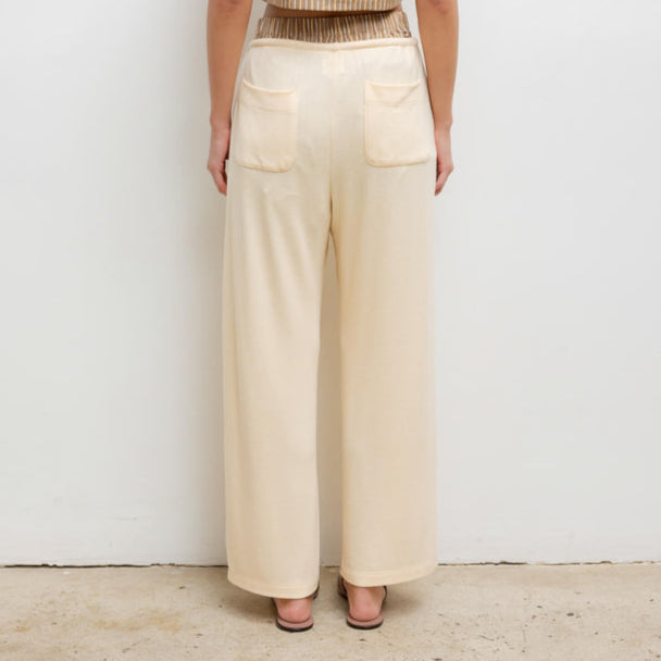 Lauren Crop Drawstring Pant Vanilla
