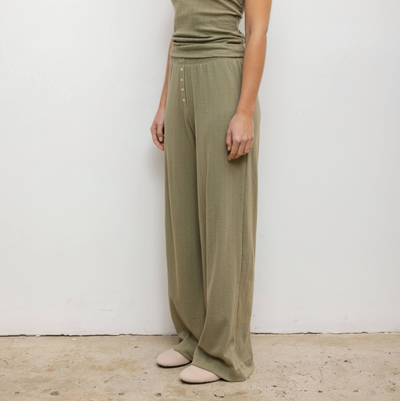 Pointelle Boxer Pant Cypress