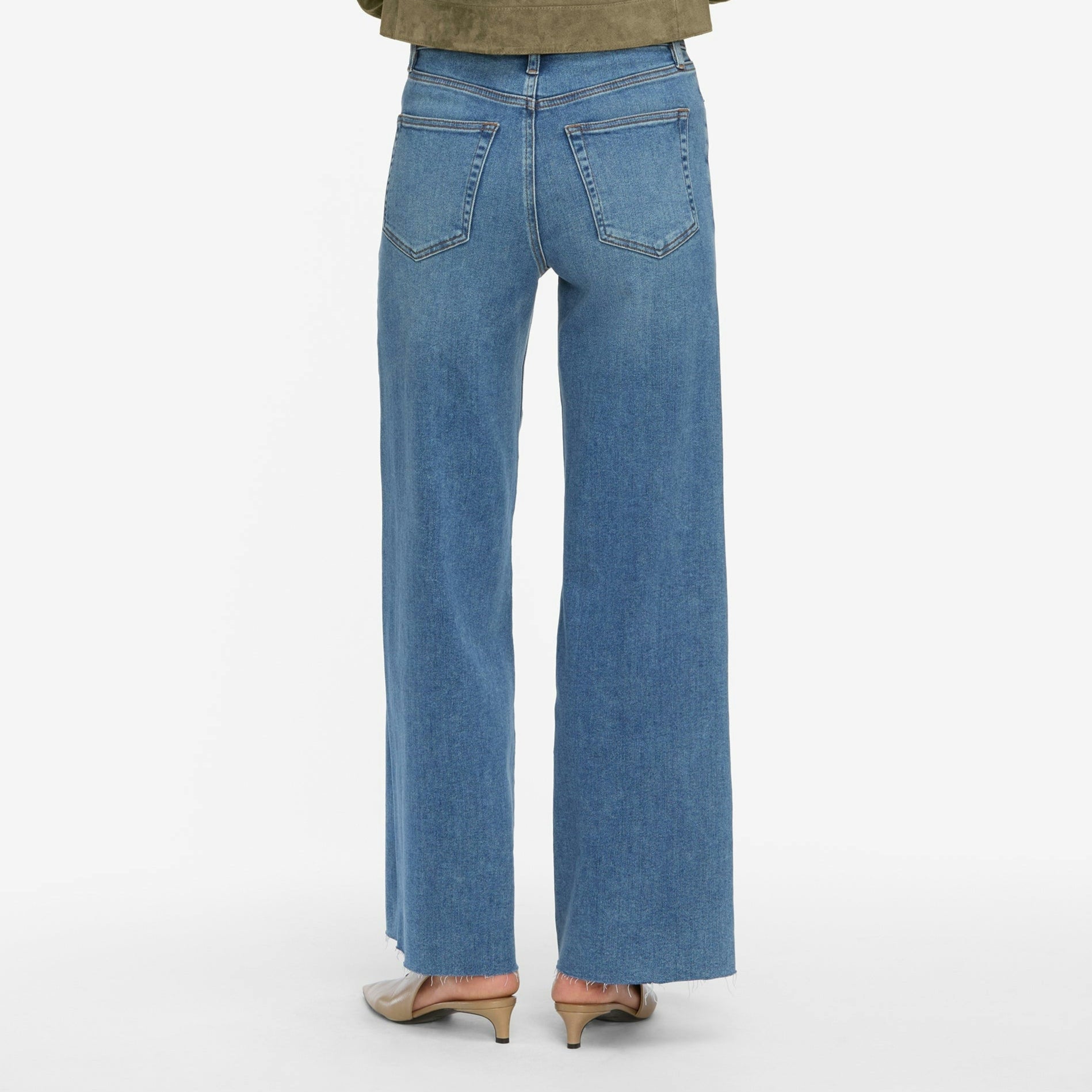 Le Slim Palazzo Flip Raw After