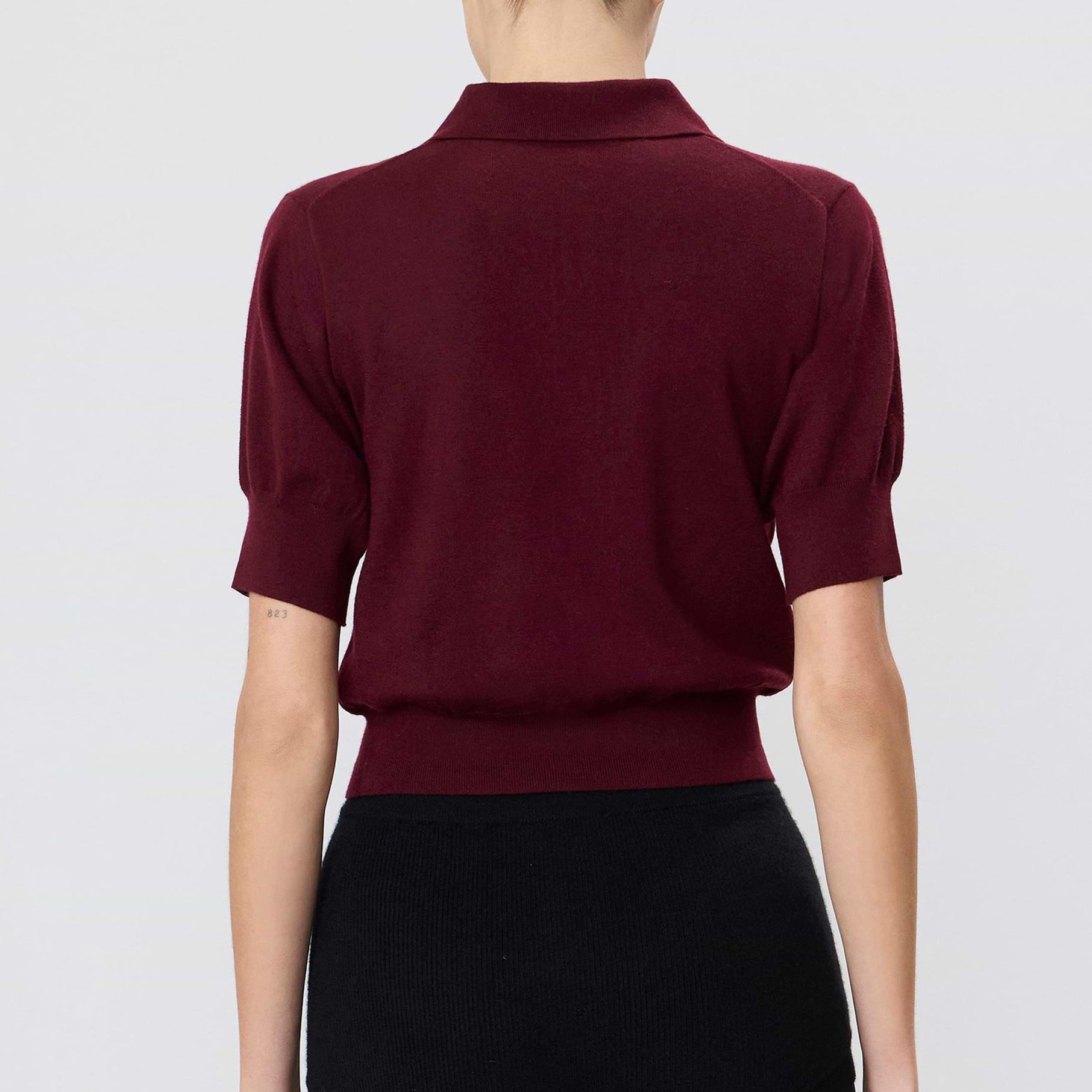 Journey Polo Sweater Oxblood