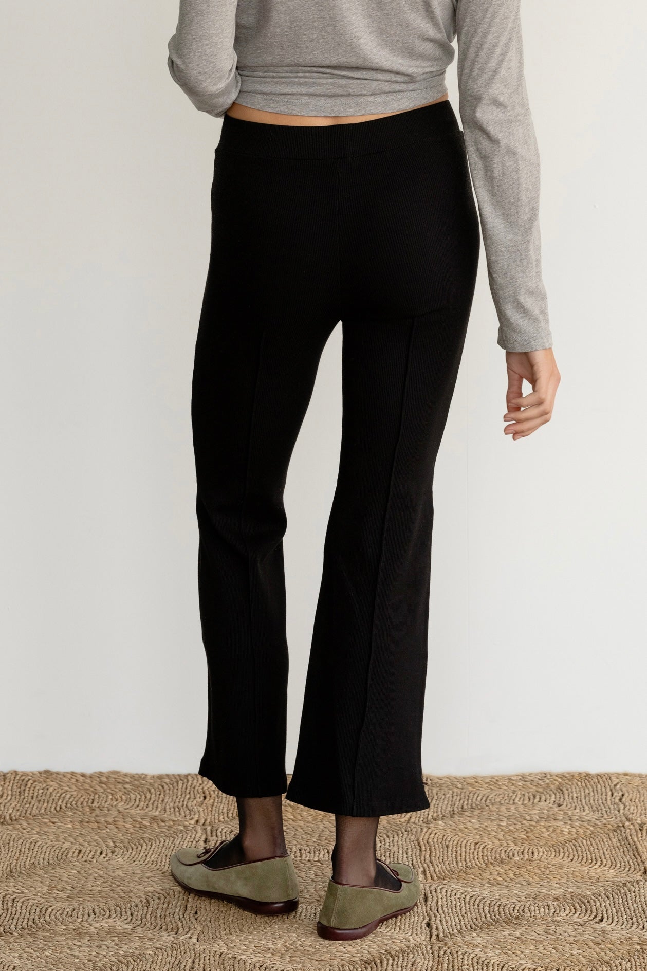 The Sweater Rib Kick Flare Jet