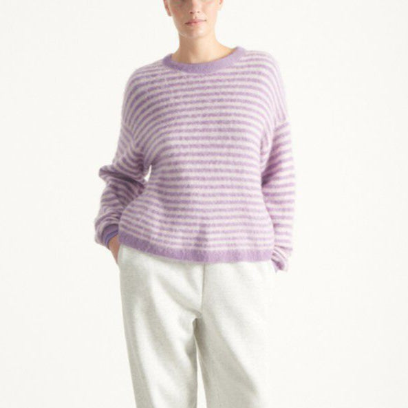 Nenybay Pullover Jumper Striped Voilet