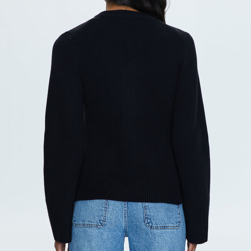Dani Cinched Waist Cardigan Noir