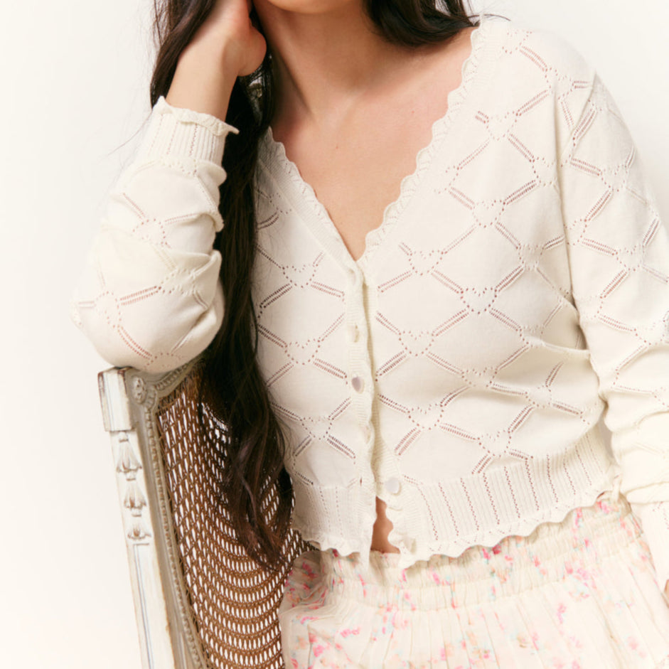 Petra Cardigan Parchment