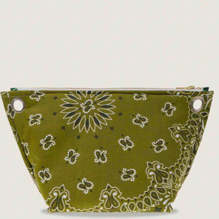 Pochette Oeillet Bronze/Vert