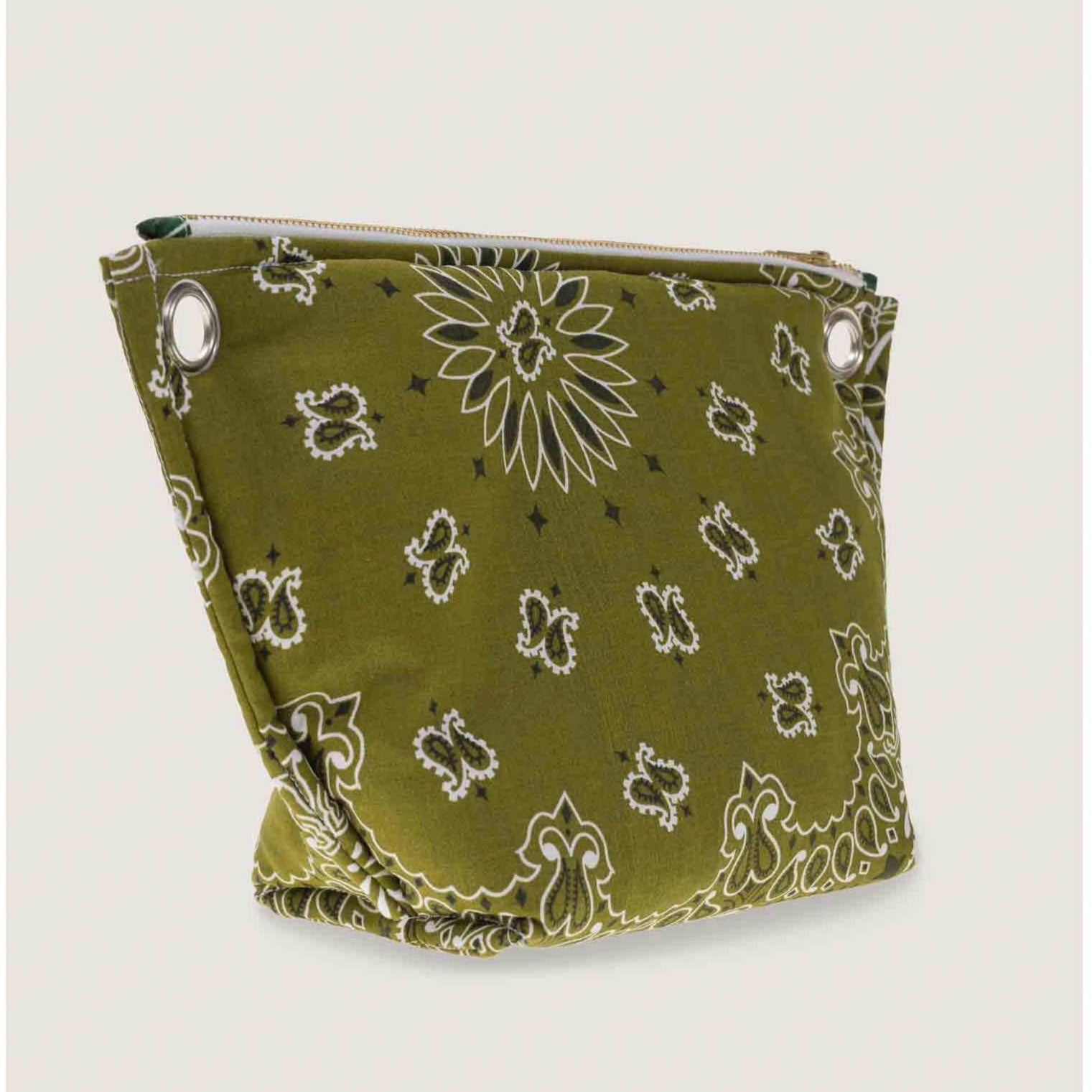 Pochette Oeillet Bronze/Vert