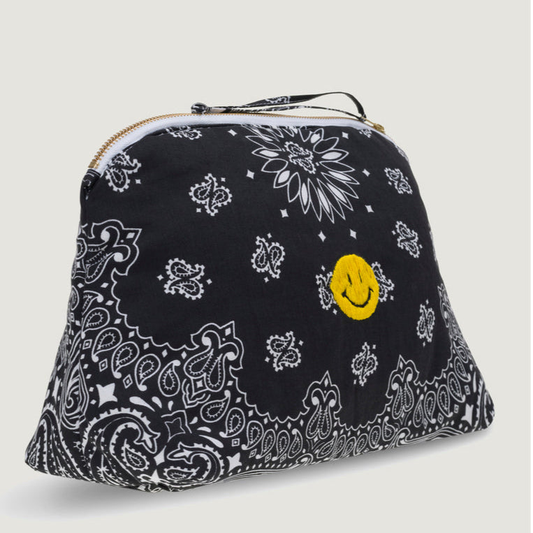 Vanity Large HAPPY FACE All Black