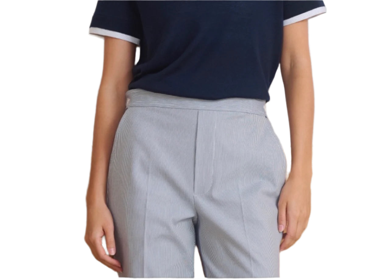 The Parker Pant Pinstripe Navy