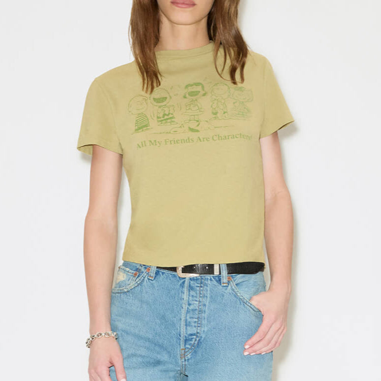 Classic Tee Peanuts Characters Light Cedar