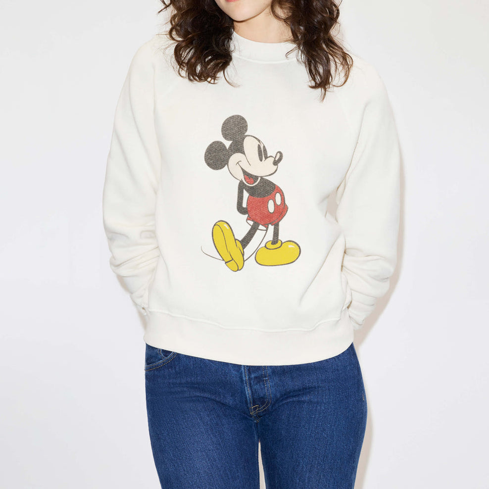Classic Crew Mickey Mouse Vintage White