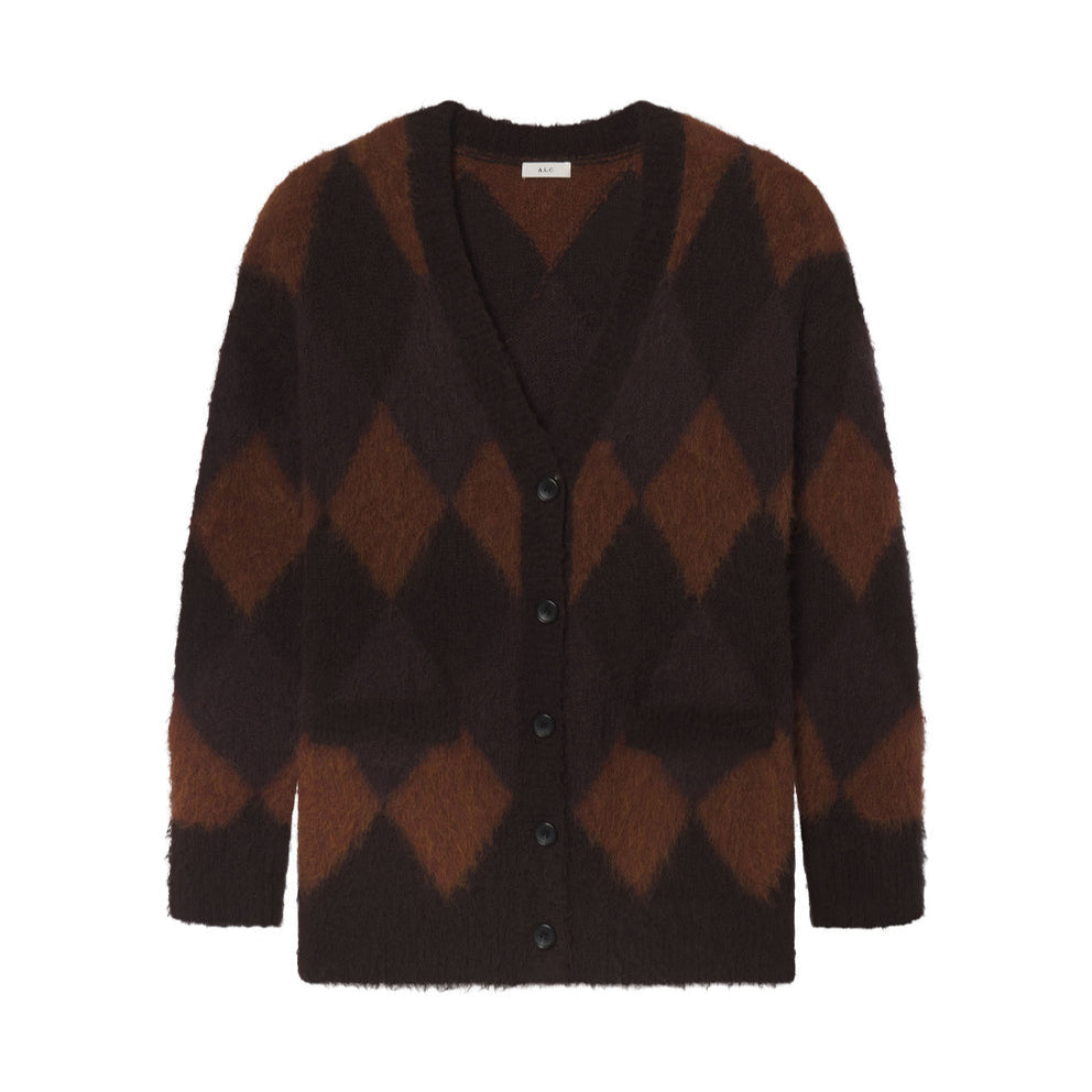 Reid Cardigan Deep Plum/Bronco