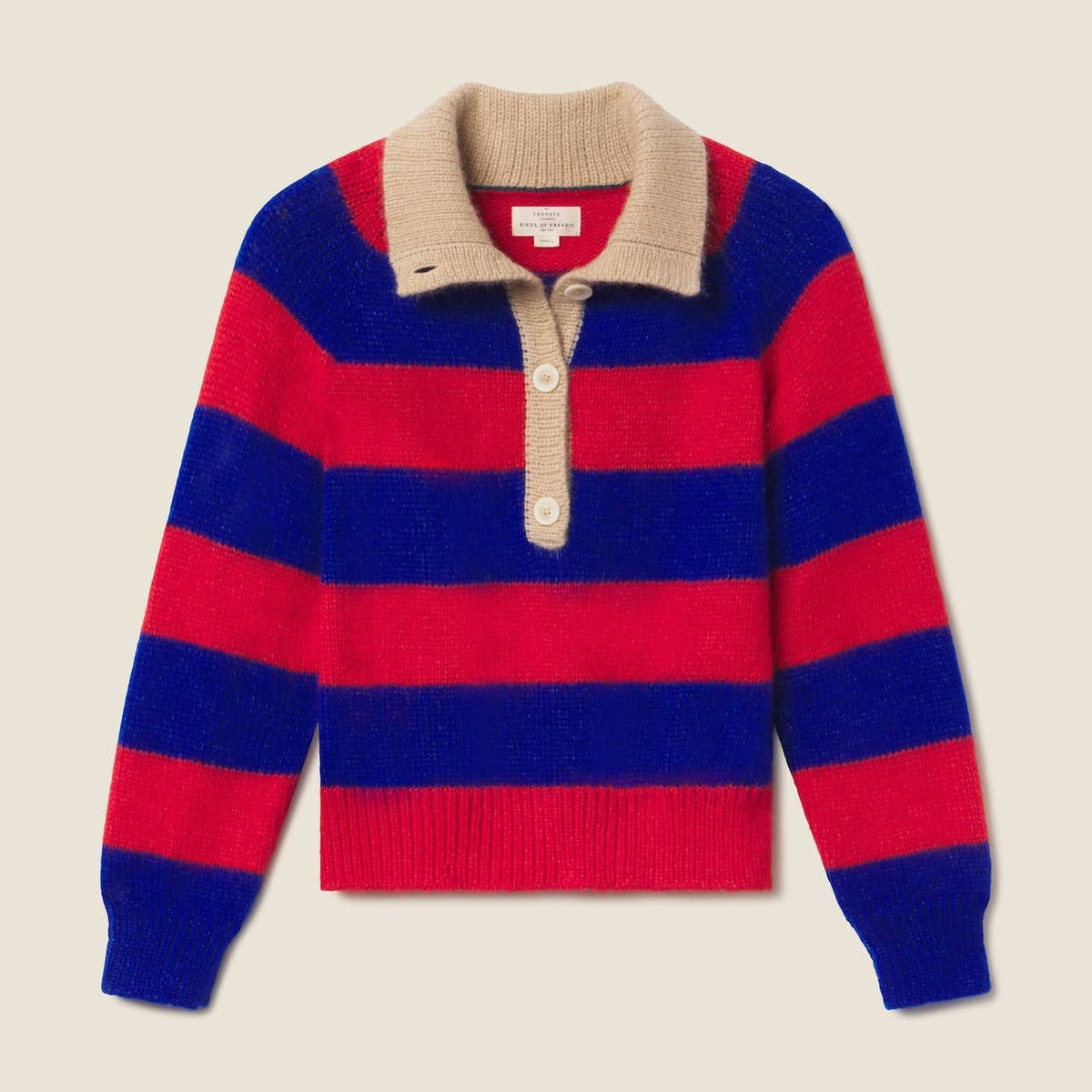 Juneau Sweater Red/Blue Stripe