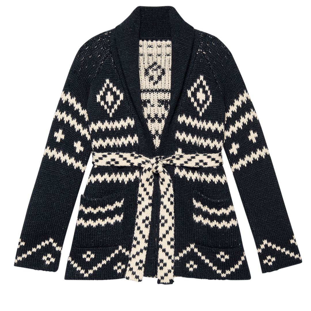The Reversible Shepard Cardi Navy/Cream