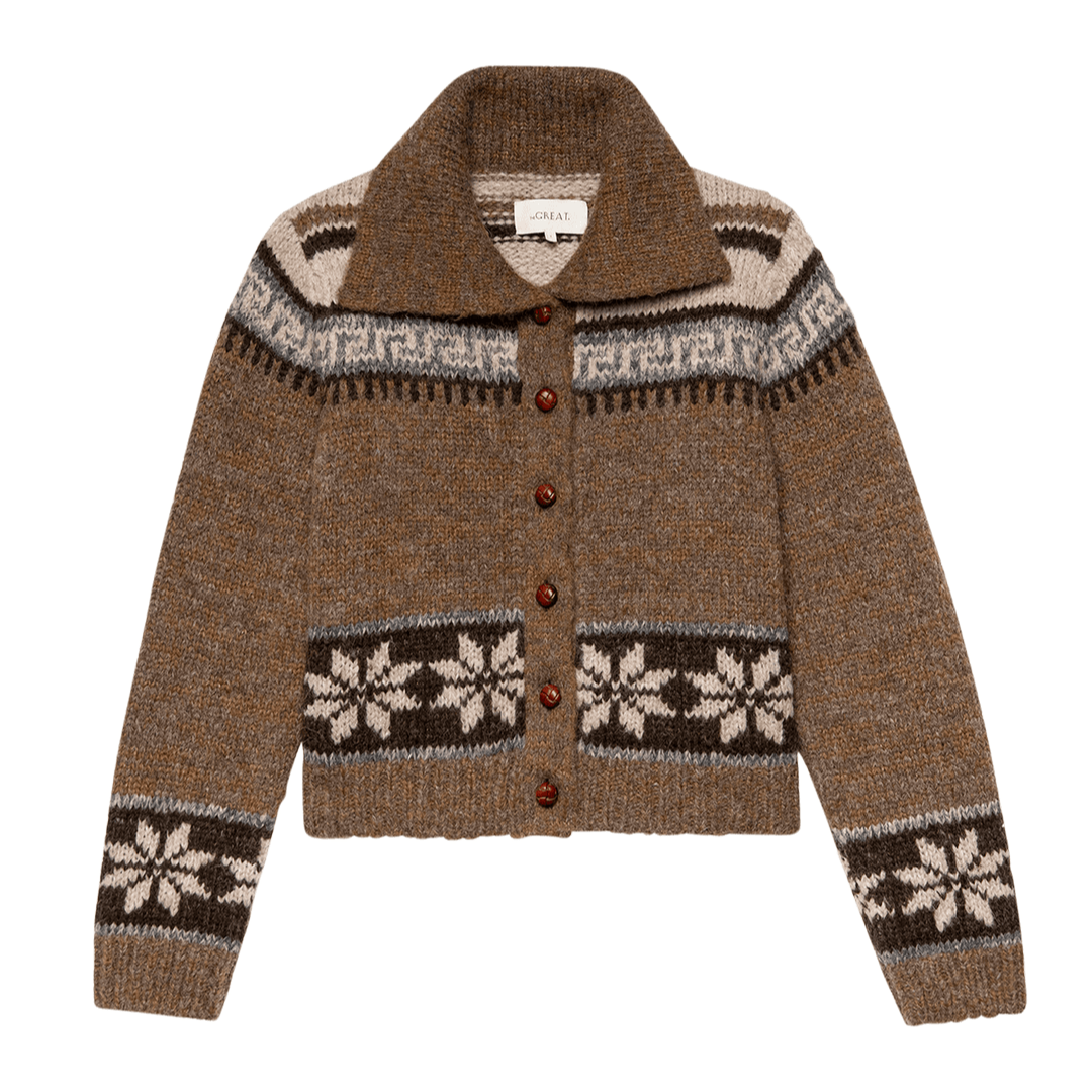 The Nordic Scholar Cardigan Hickory FairIsle