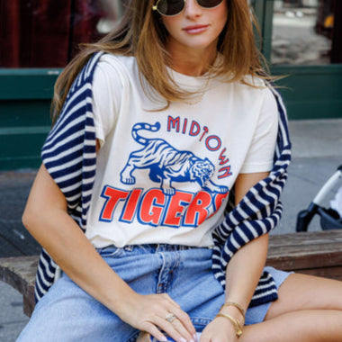 Midtown Tigers Everyday Tee Off White