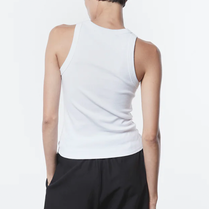Supima Rib Sheath Tank White