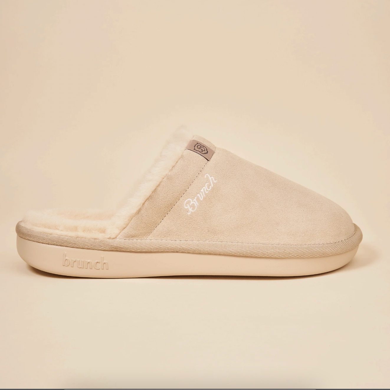 Essential Suede Shearling Beige