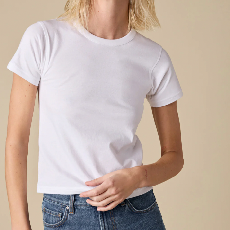 The Shrunken Perfect Tee White