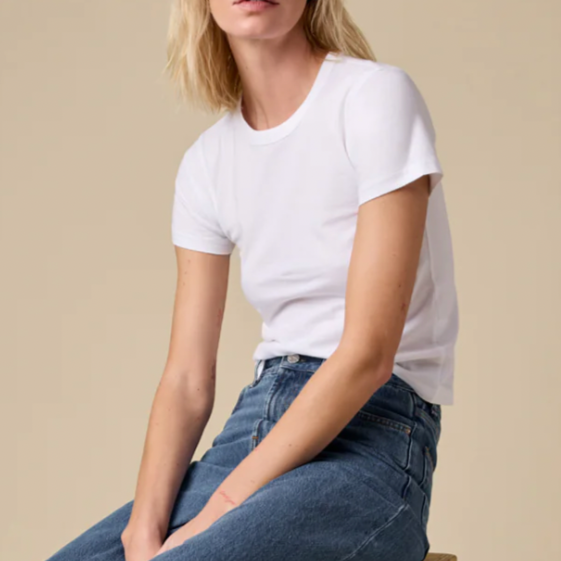 The Shrunken Perfect Tee White