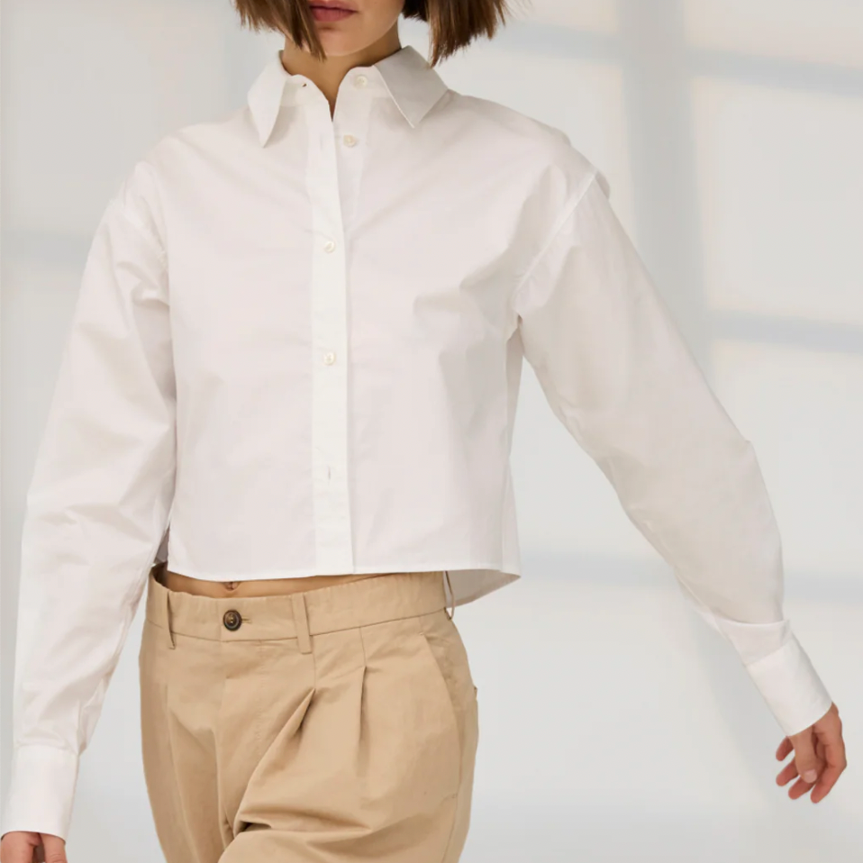 The Crop Everything Shirt White