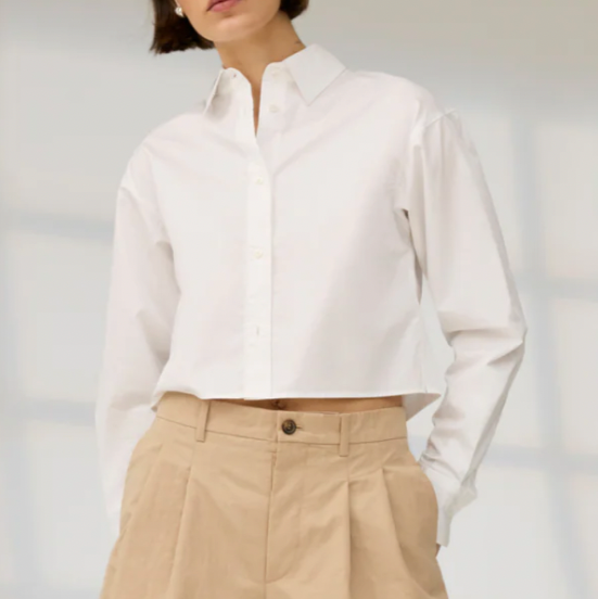 The Crop Everything Shirt White
