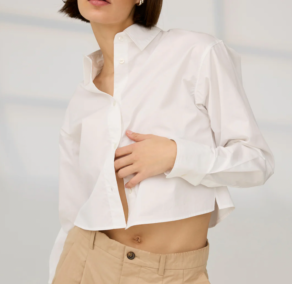 The Crop Everything Shirt White