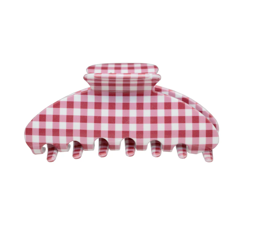 Big Effing Clip Cherry Gingham