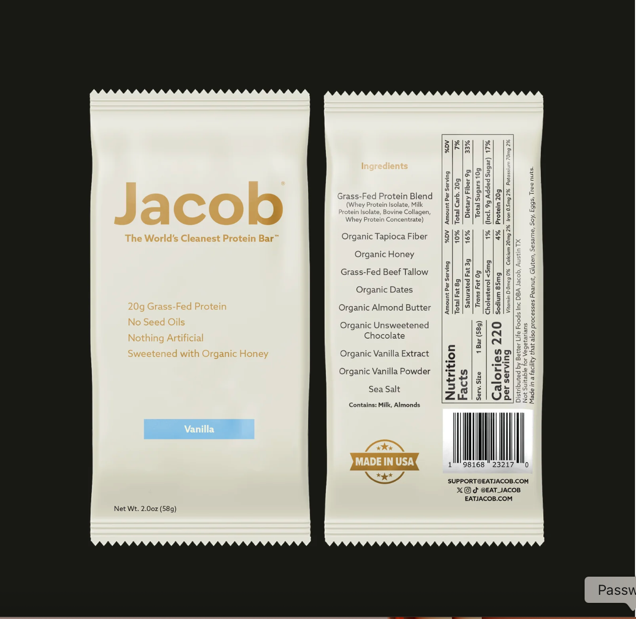 Jacob Protein Bar
