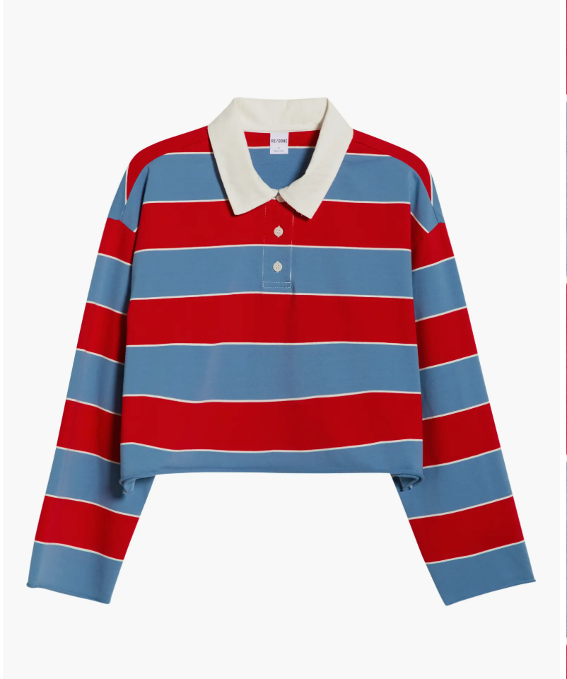 Cut Off Rugby Polo Crimson Bluebird