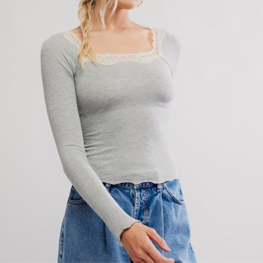 Oh My Darling L/S Heather Grey