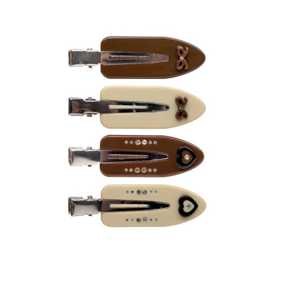Popstar Clips (set of 4) Hazelnut Hug