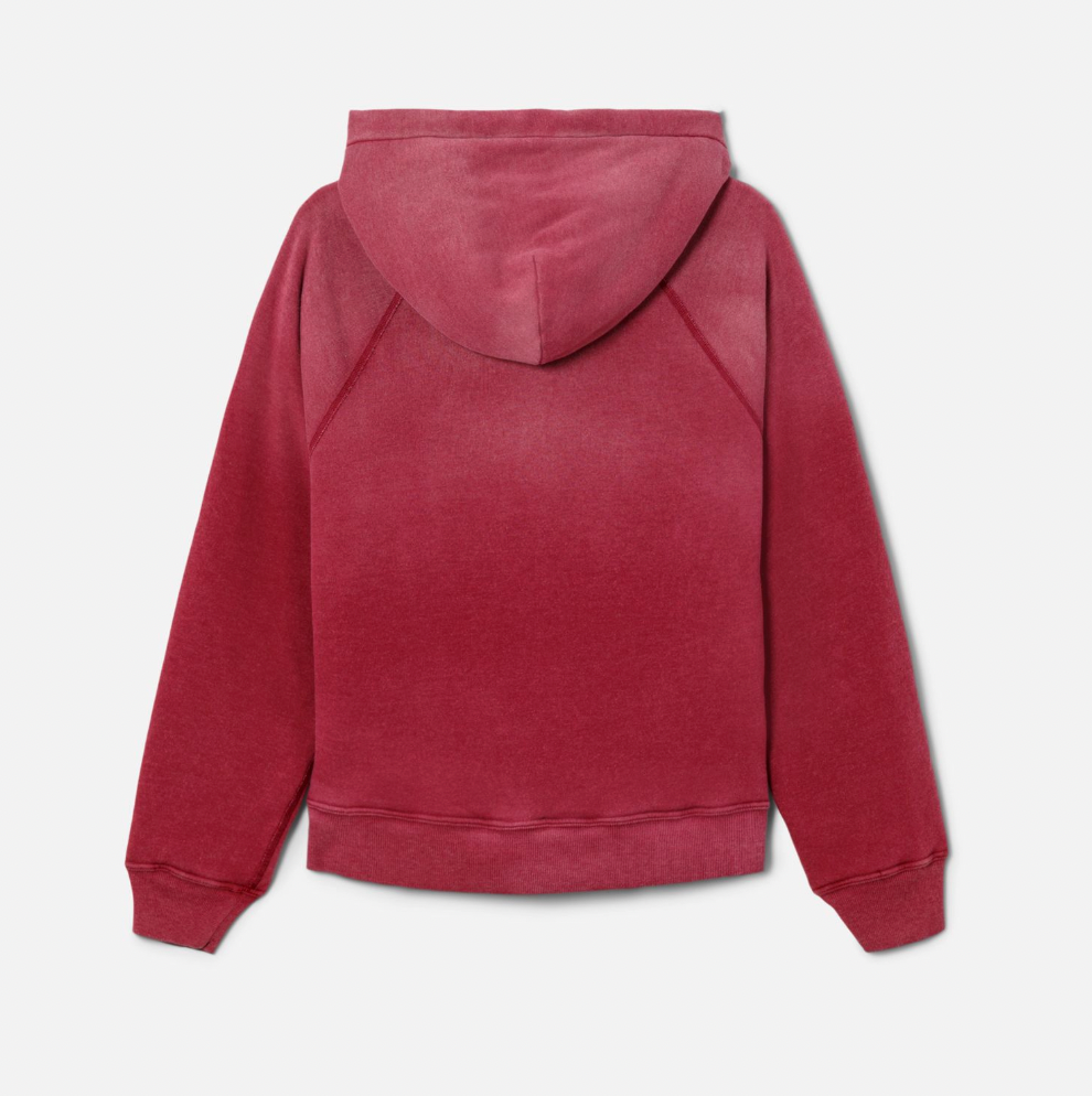 Thermal Lined Hoodie Snoopy Faded Beet