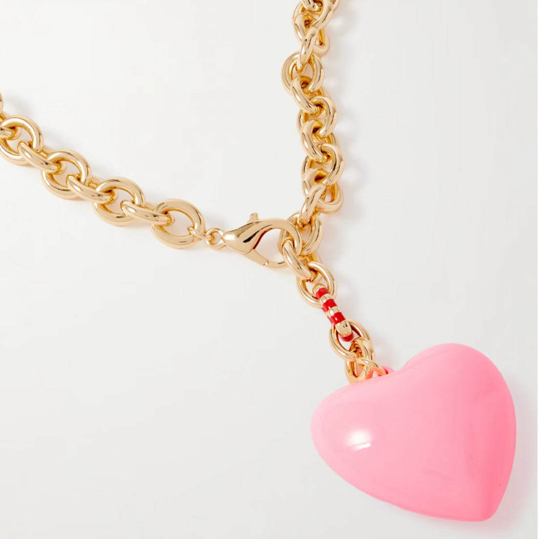 The Happy Heart Necklace Pink