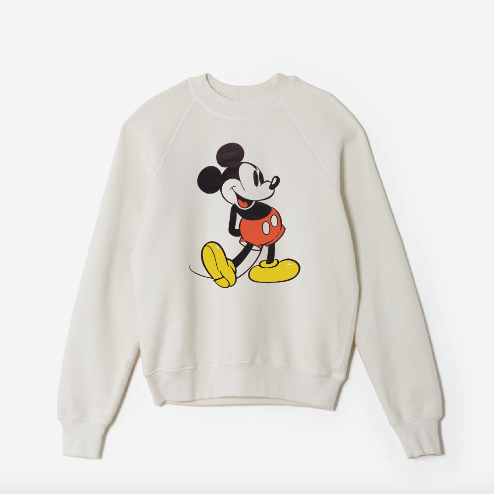 Classic Crew Mickey Mouse Vintage White
