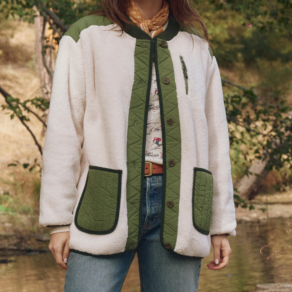 The Plush Tundra Jacket Cream & Army