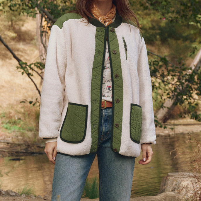 The Plush Tundra Jacket Cream & Army