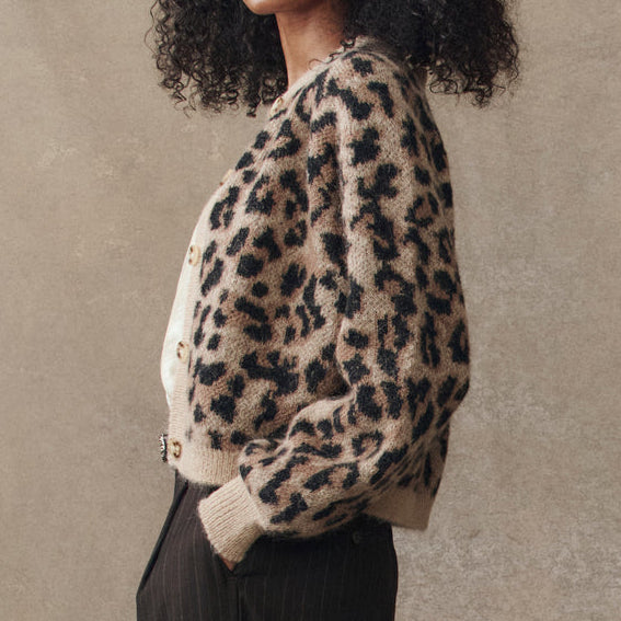 The Windsor Cardigan Leopard