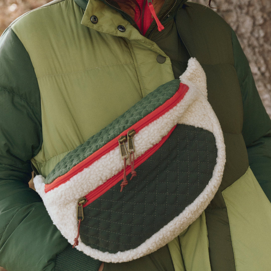 The Plush Hip-Pack Cream & Army