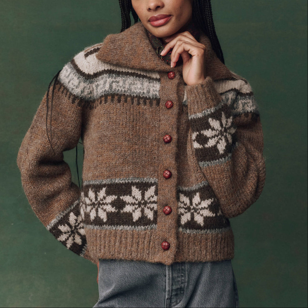 The Nordic Scholar Cardigan Hickory FairIsle