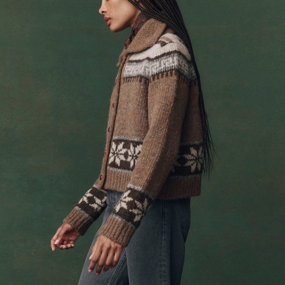 The Nordic Scholar Cardigan Hickory FairIsle