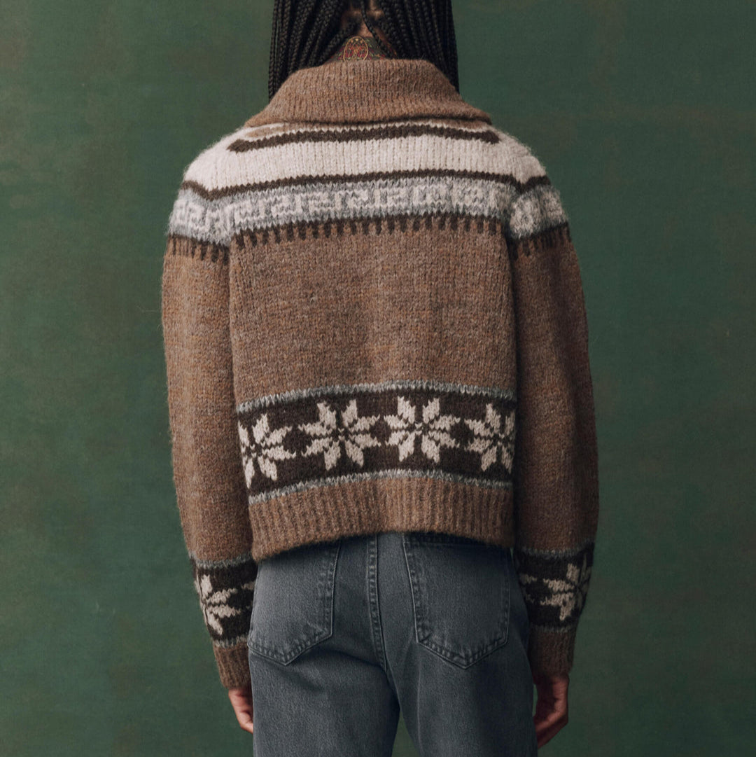 The Nordic Scholar Cardigan Hickory FairIsle
