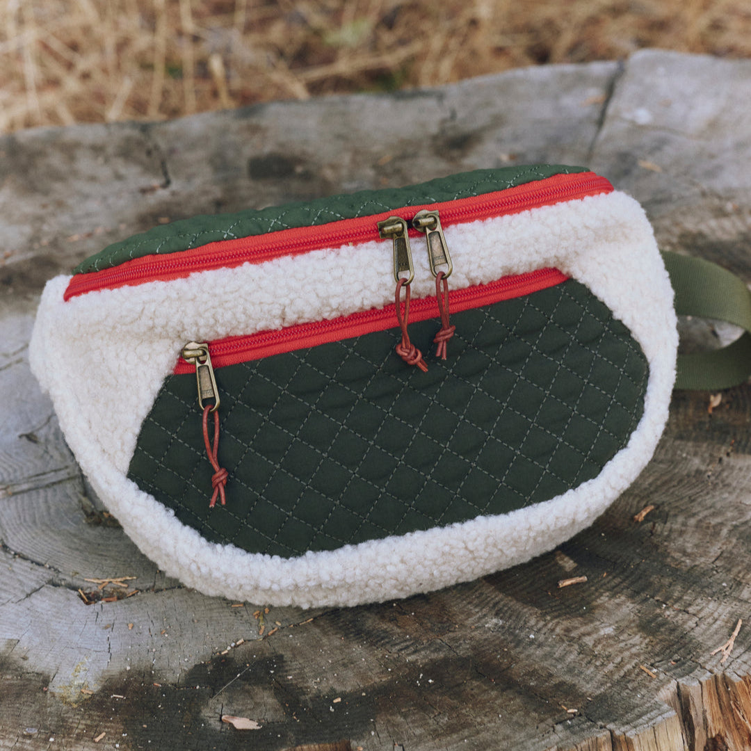 The Plush Hip-Pack Cream & Army