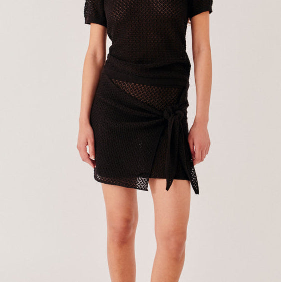 Tanzania Wrap Skirt Black
