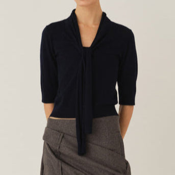 Bergen Scarf Knit Navy