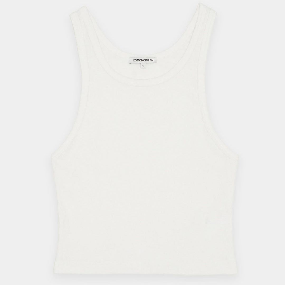 Verona U Neck Tank White