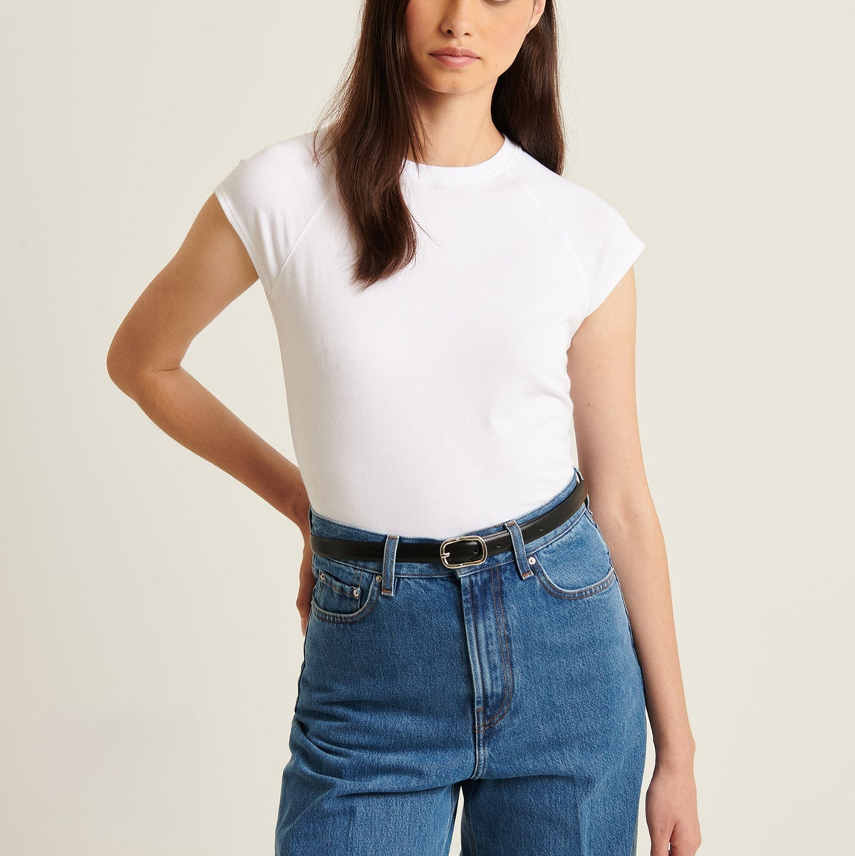 Iconic Raglan Baby Tee White
